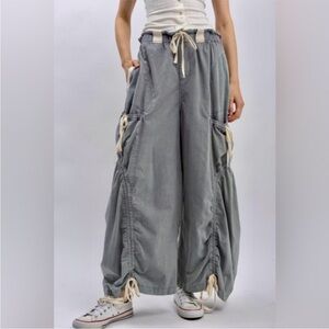 Blue Velvet Utility Low Slung Drawstring Pants | Olive | XL | NWT